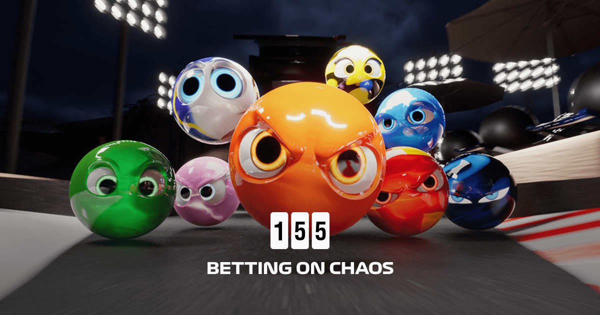 Marble Plinko game — live marble racing interface with plinko peg board